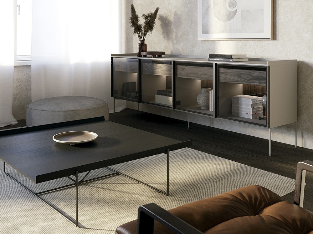 Mesa centro Shape en laca poro abierto Besform - 3