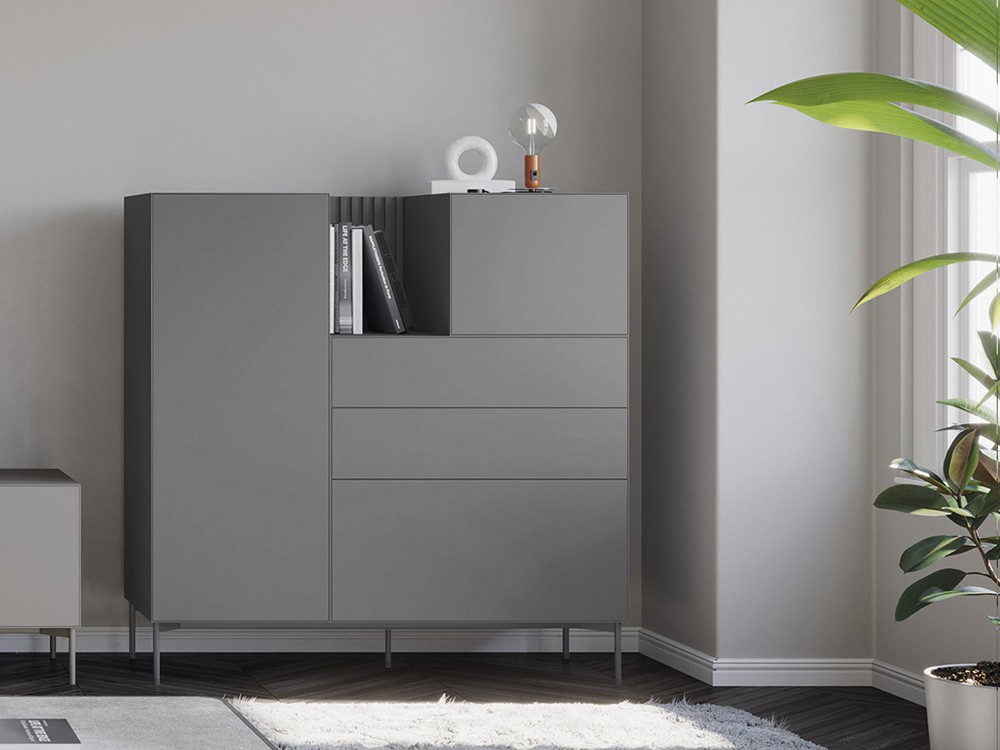 Aparador alto Mitra-31 lacado mate DC de Besform - 7