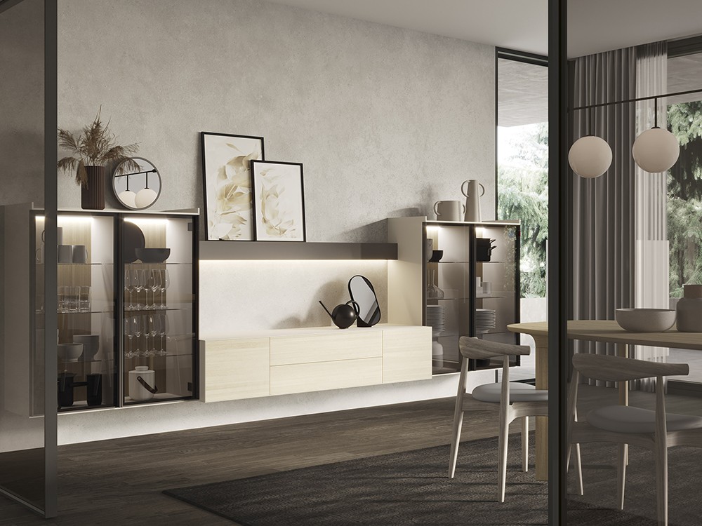 Composición para salón con vitrinas Mitra-38 DC de Besform - 2