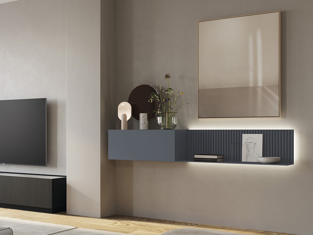 Mueble recibidor suspendido Mitra-41 laca mate DC de Besform - 3