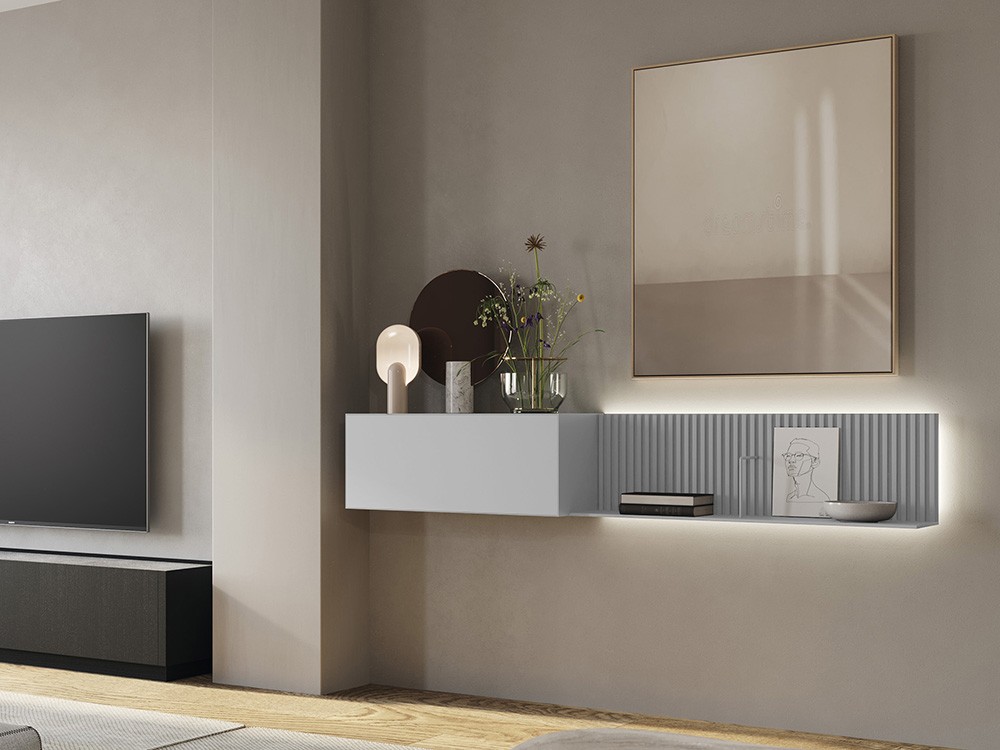 Mueble recibidor suspendido Mitra-41 laca mate DC de Besform - 5