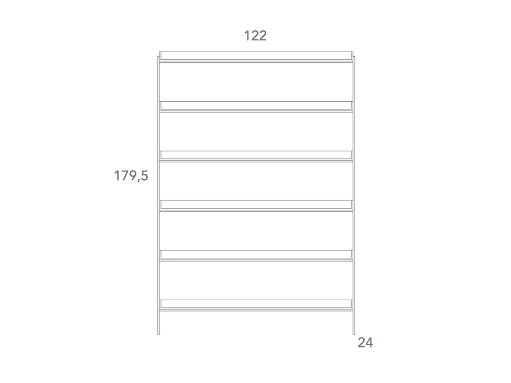 Estantería alta Fil laca poro abierto DC de Besform - 4