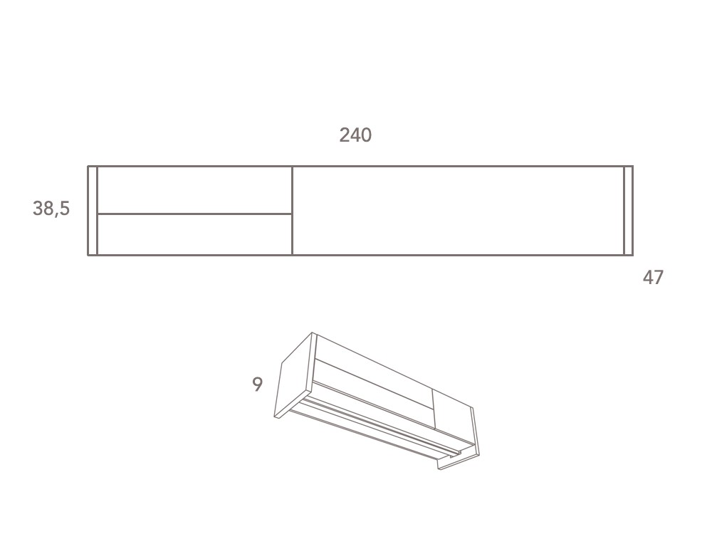 Mueble para televisión Mitra-42 lacado DC de Besform - 10