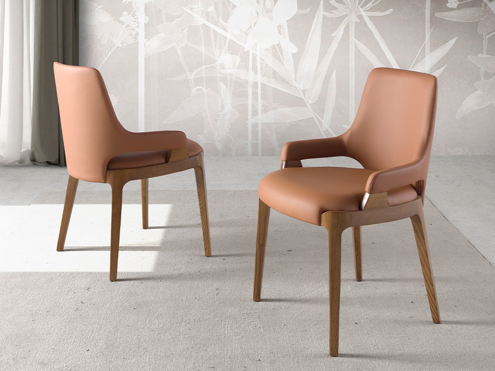 Silla polipiel marrón Ángel Cerdá 4136 - 2