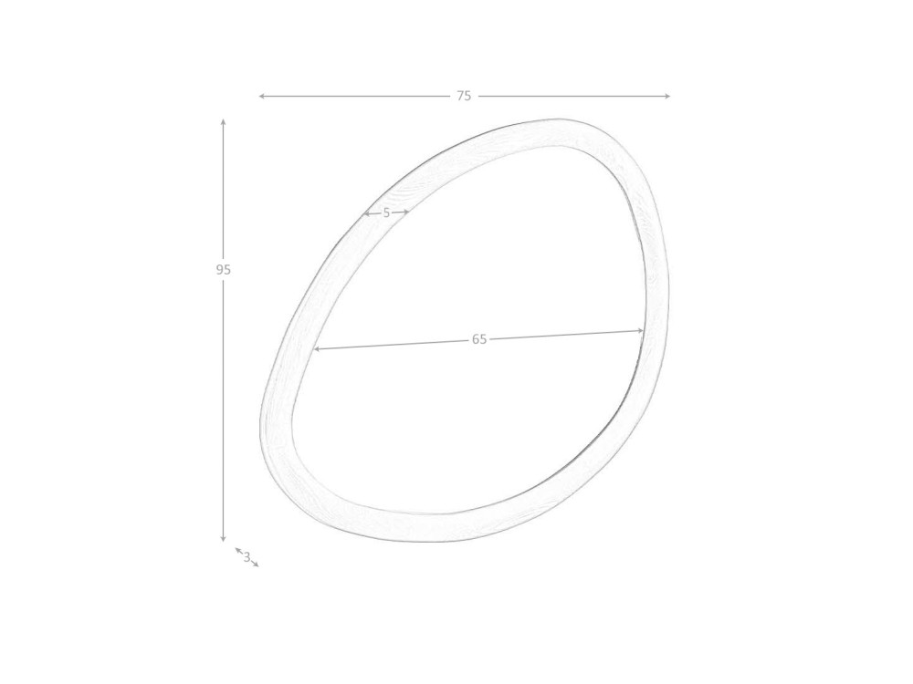 Espejo de formas orgánicas Ángel Cerdá 3245 - 7