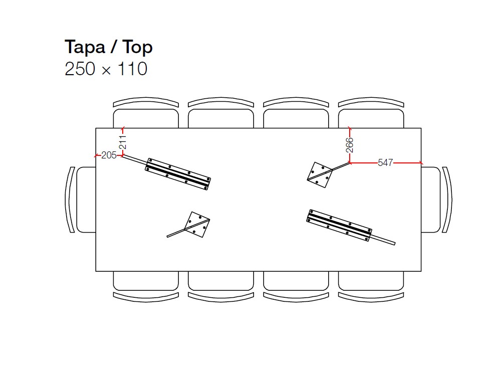 Mesa roble M3 Mix L Crossover de Devina Nais - 6