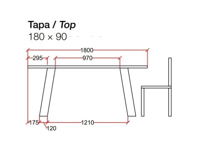 Mesa de comedor de madera de roble Wood Gate Devina Nais - 9