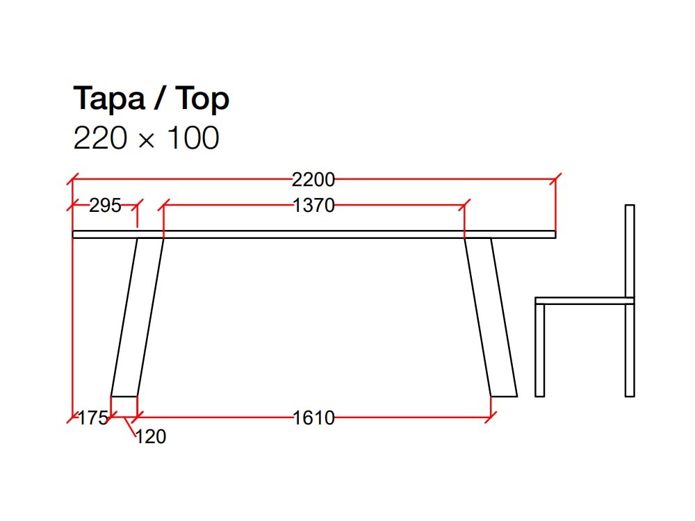 Mesa de comedor de madera de roble Wood Gate Devina Nais - 11