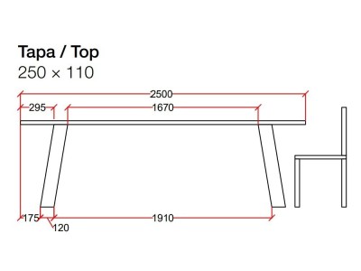 Mesa de comedor de madera de roble Wood Gate Devina Nais - 12