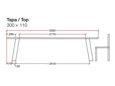 Mesa de comedor de madera de roble Wood Gate Devina Nais - 13