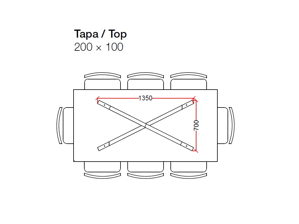 Mesa de roble San Francisco Star Crossover de Devina Nais - 8