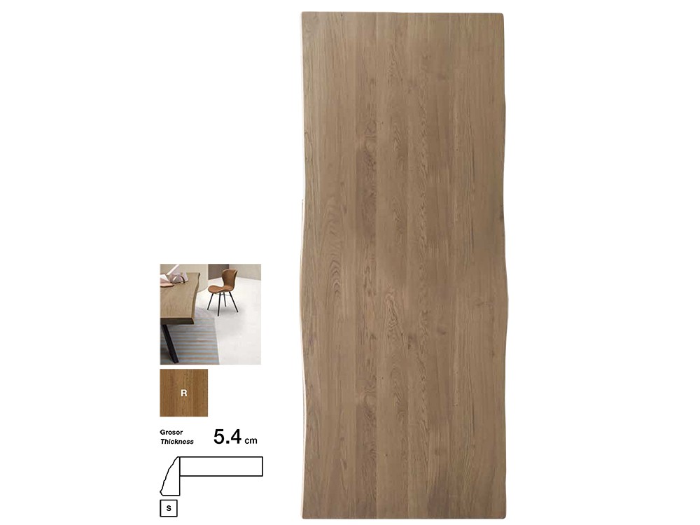 Mesa de roble San Francisco Keep Crossover de Devina Nais - 4