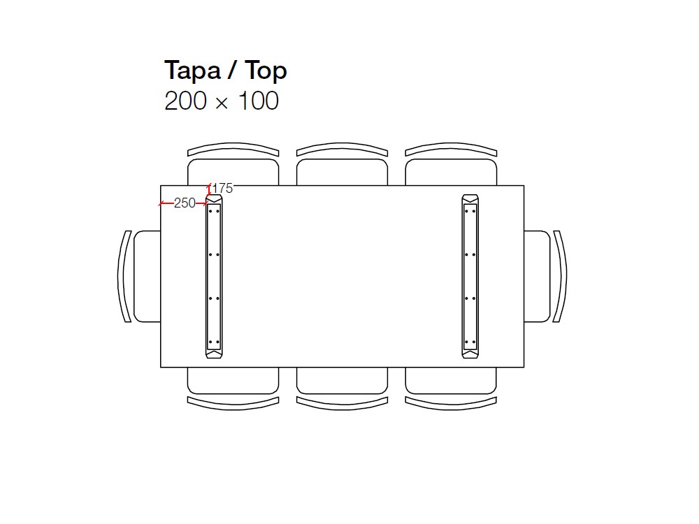 Mesa de roble San Francisco Keep Crossover de Devina Nais - 6