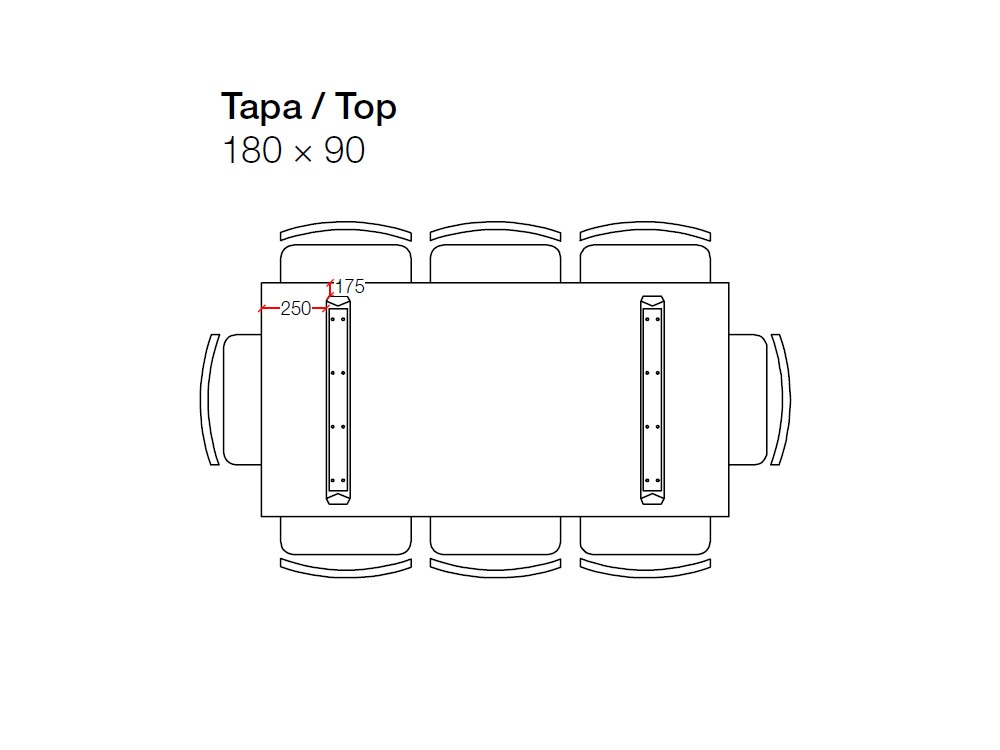 Mesa de roble San Francisco Keep Crossover de Devina Nais - 5