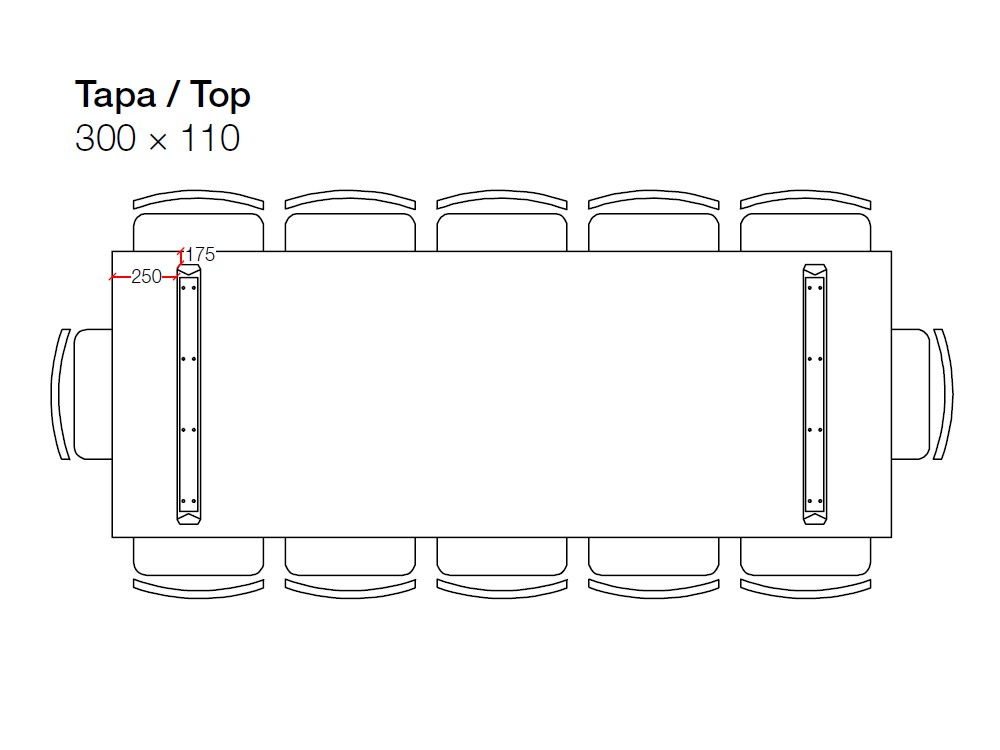 Mesa de roble San Francisco Keep Crossover de Devina Nais - 9