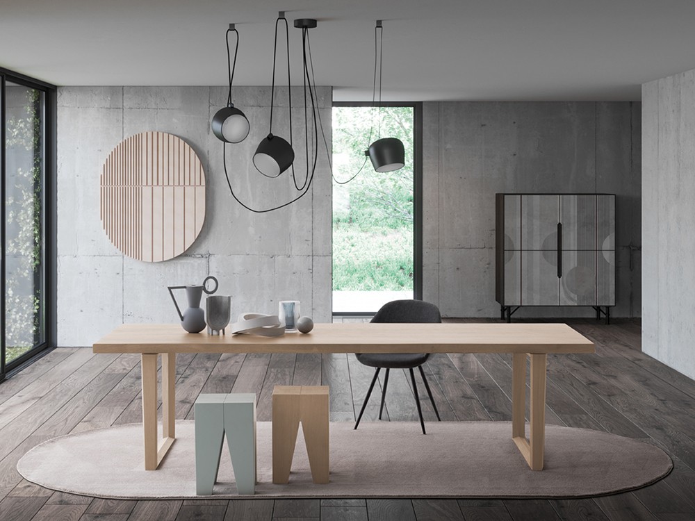 Mesa de roble San Francisco Keep Crossover de Devina Nais - 1