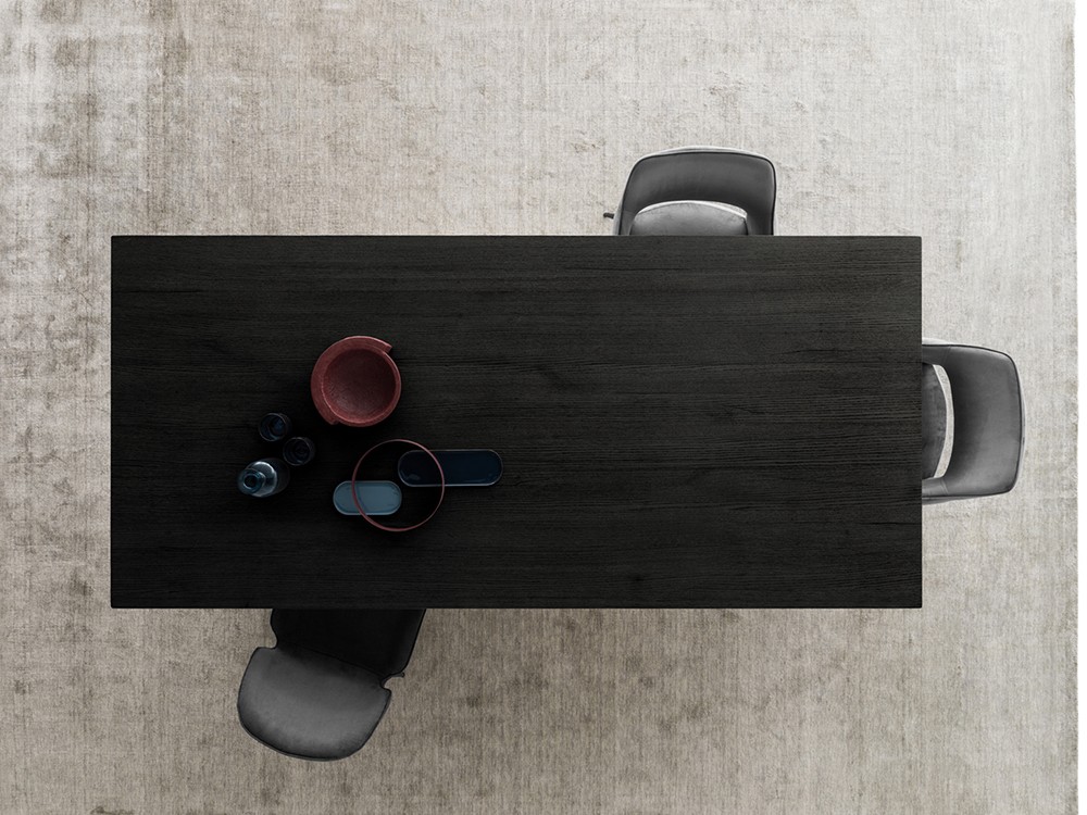 Mesa de roble Alabama Square Crossover de Devina Nais - 2