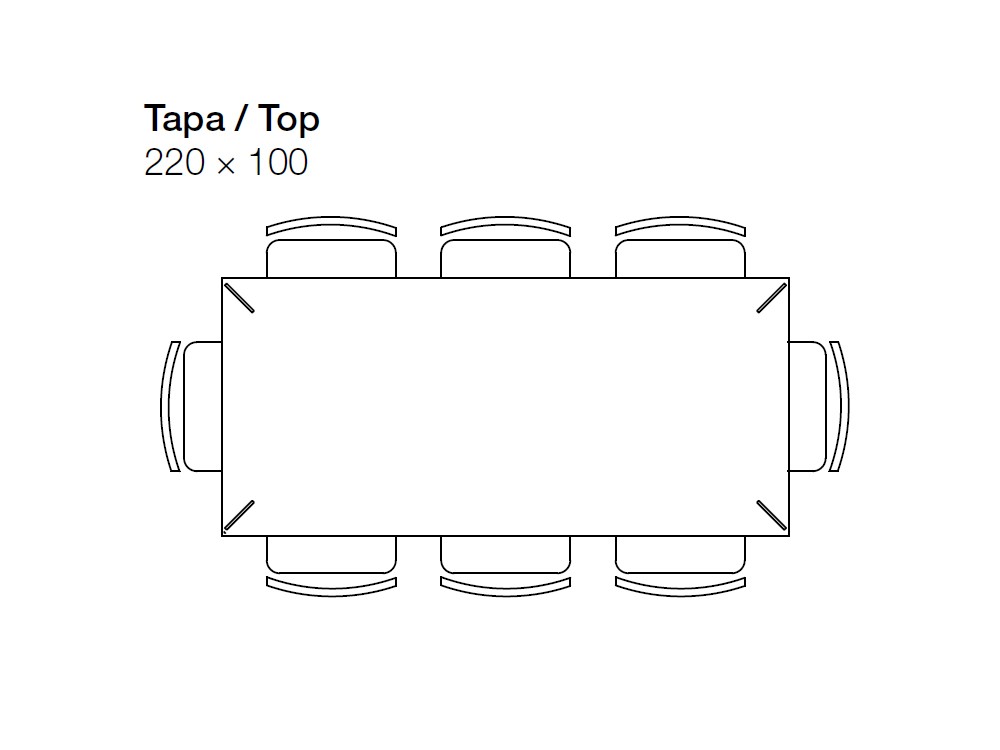 Mesa de roble Manhattan Pass Crossover de Devina Nais - 8