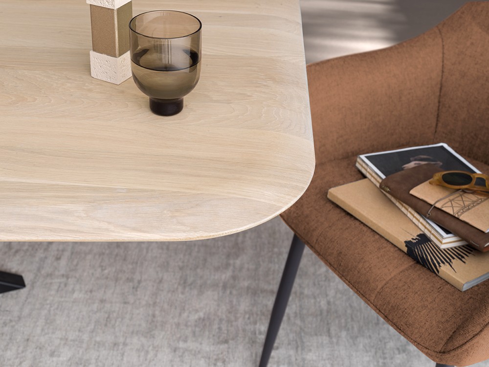 Mesa de roble Copenhagen Star Crossover de Devina Nais - 3