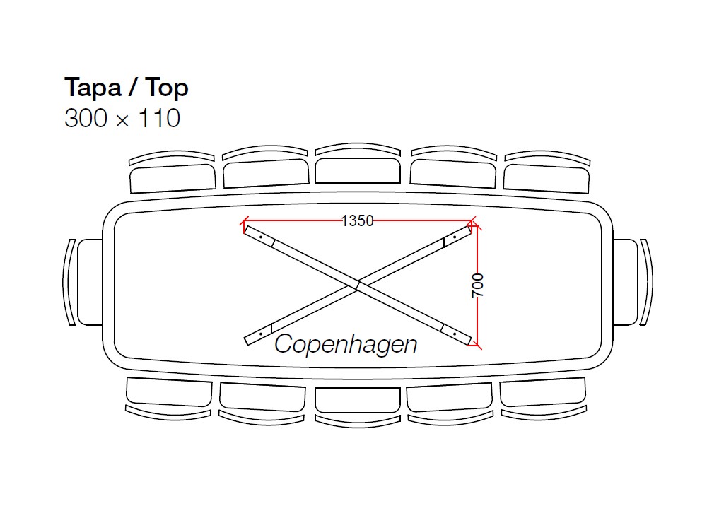 Mesa de roble Copenhagen Star Crossover de Devina Nais - 8