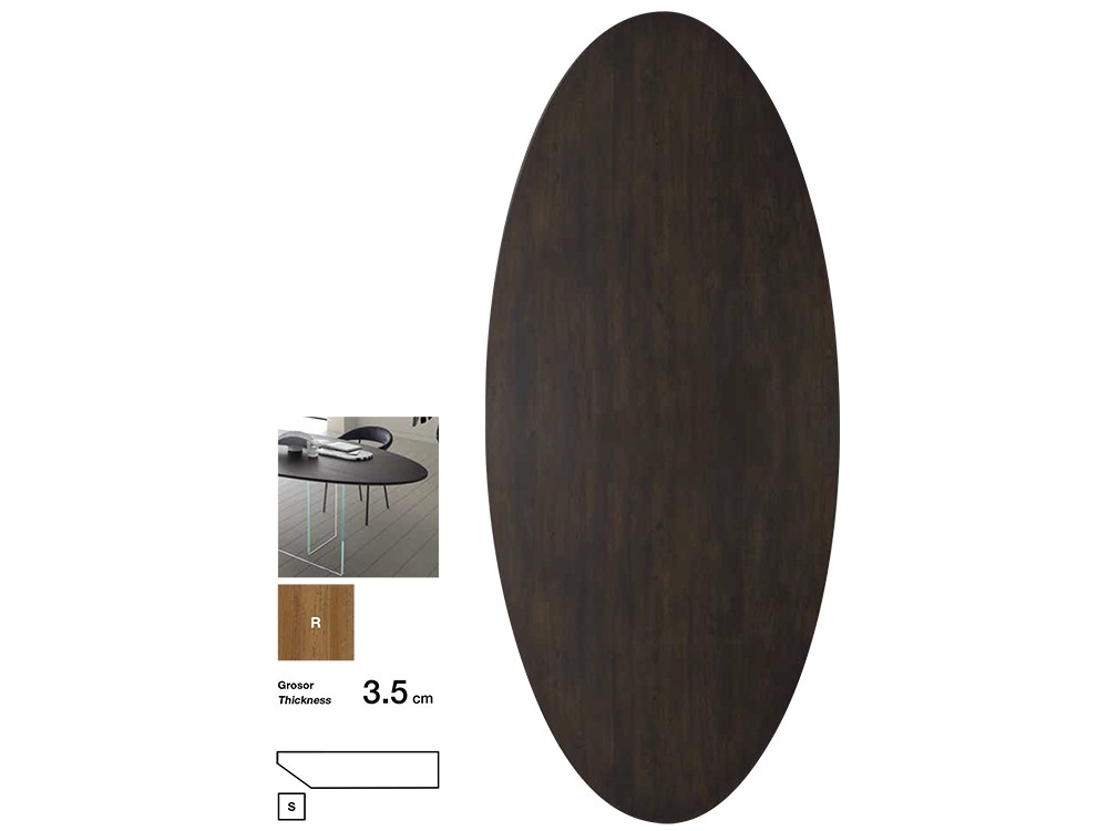 Mesa ovalada Daytona Monolith Crossover de Devina nais - 3