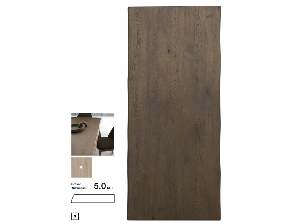 Mesa en chapa natural de roble Seattle Pass Crossover de Devina Nais - 3