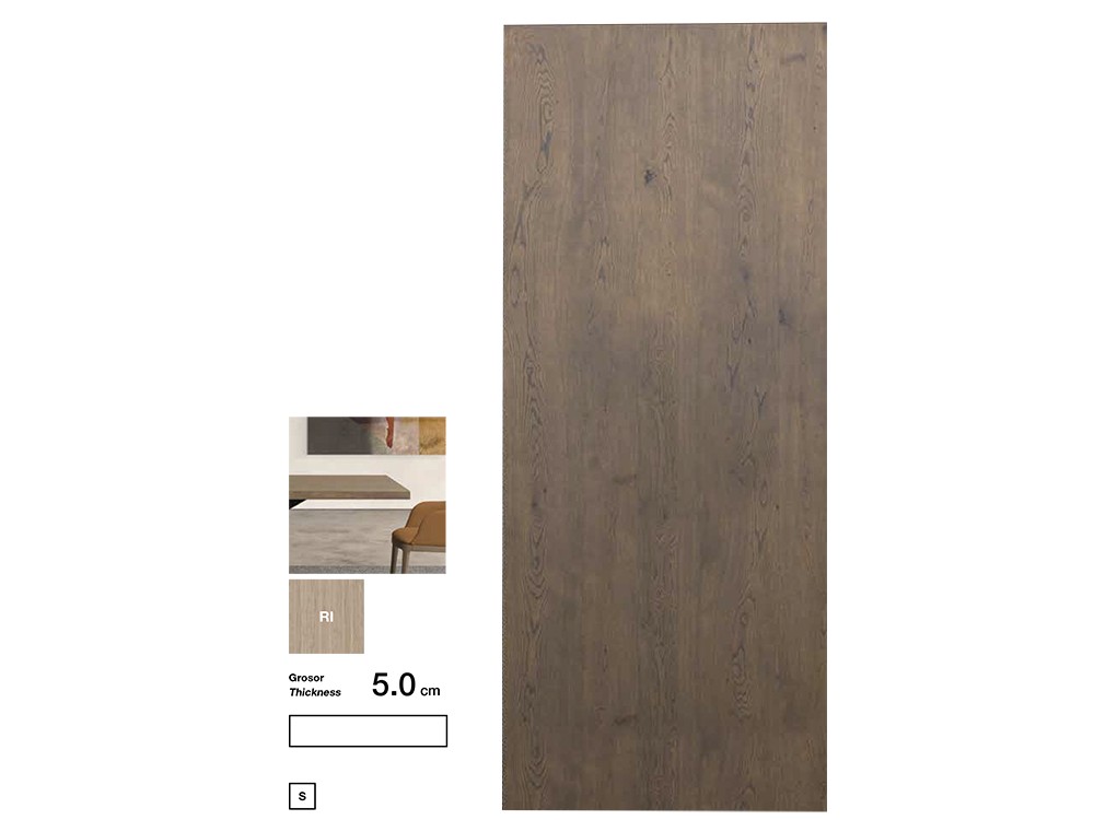 Mesa en chapa natural roble Dakota Star Crossover de Devina Nais - 3