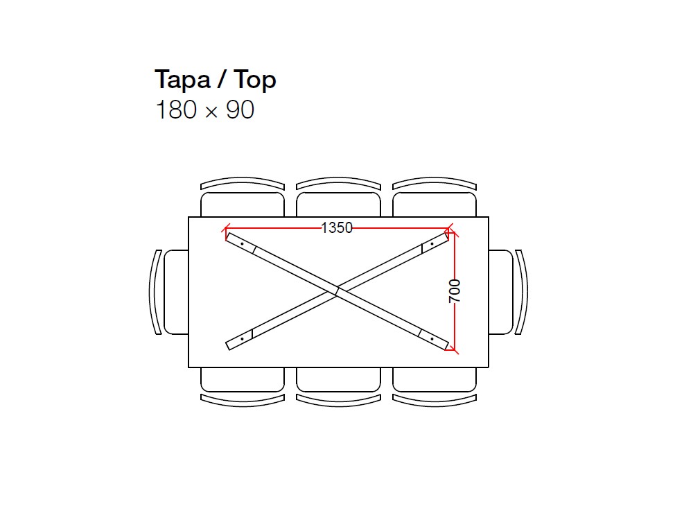 Mesa en chapa natural roble Dakota Star Crossover de Devina Nais - 4