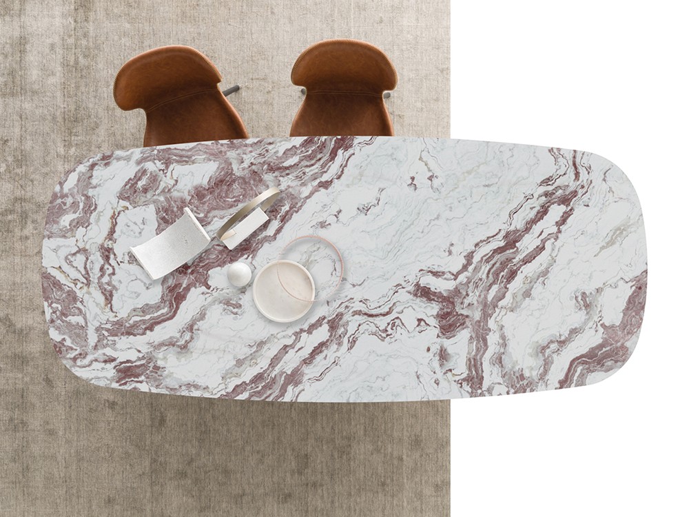 Mesa ovalada Cosmopolitan Glass Star Crossover de Devina Nais - 2