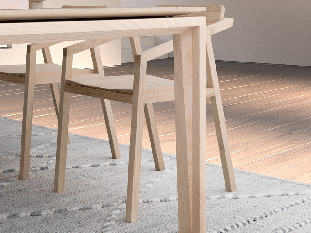 Mesa extensible de chapa natural de roble Vogue Crossover de Devina Nais - 2