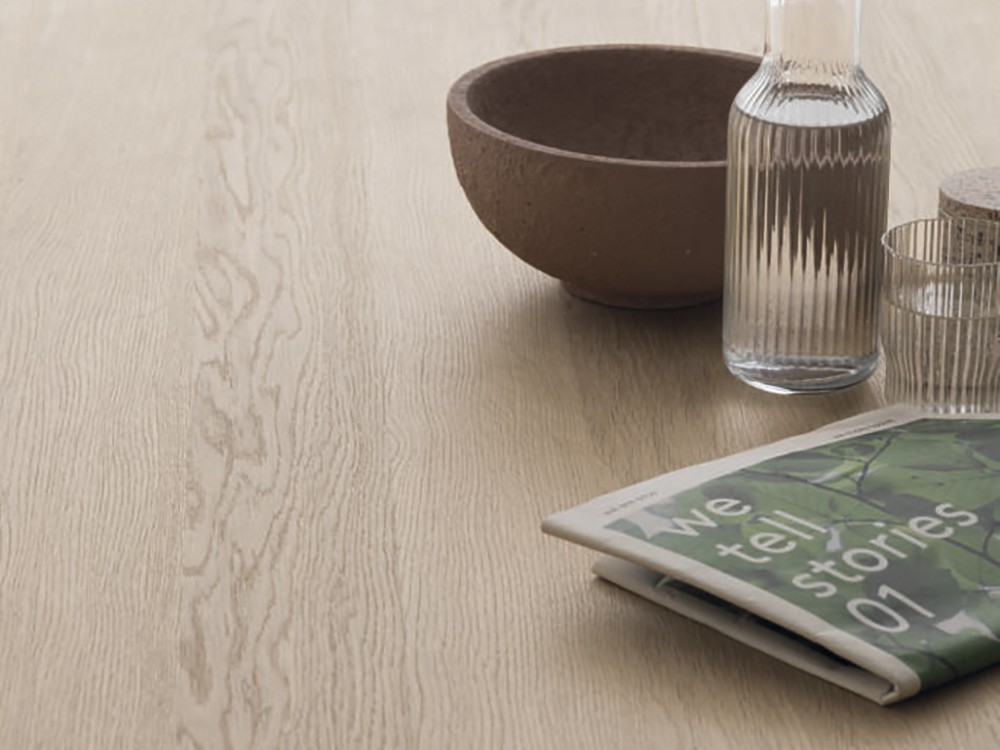 Mesa extensible de chapa natural de roble Vogue Crossover de Devina Nais - 8