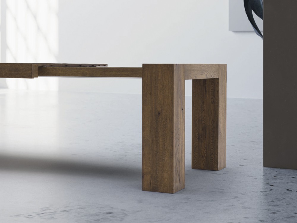 Mesa extensible de roble matérico Brooklyn Crossover Devina Nais - 8