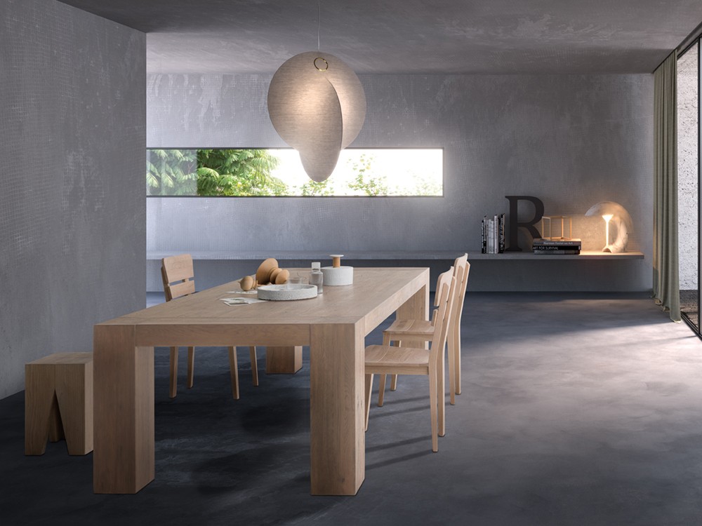 Mesa extensible de roble matérico Brooklyn Crossover Devina Nais - 3