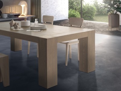 Mesa de roble matérico Brooklyn Crossover de Devina Nais - 7