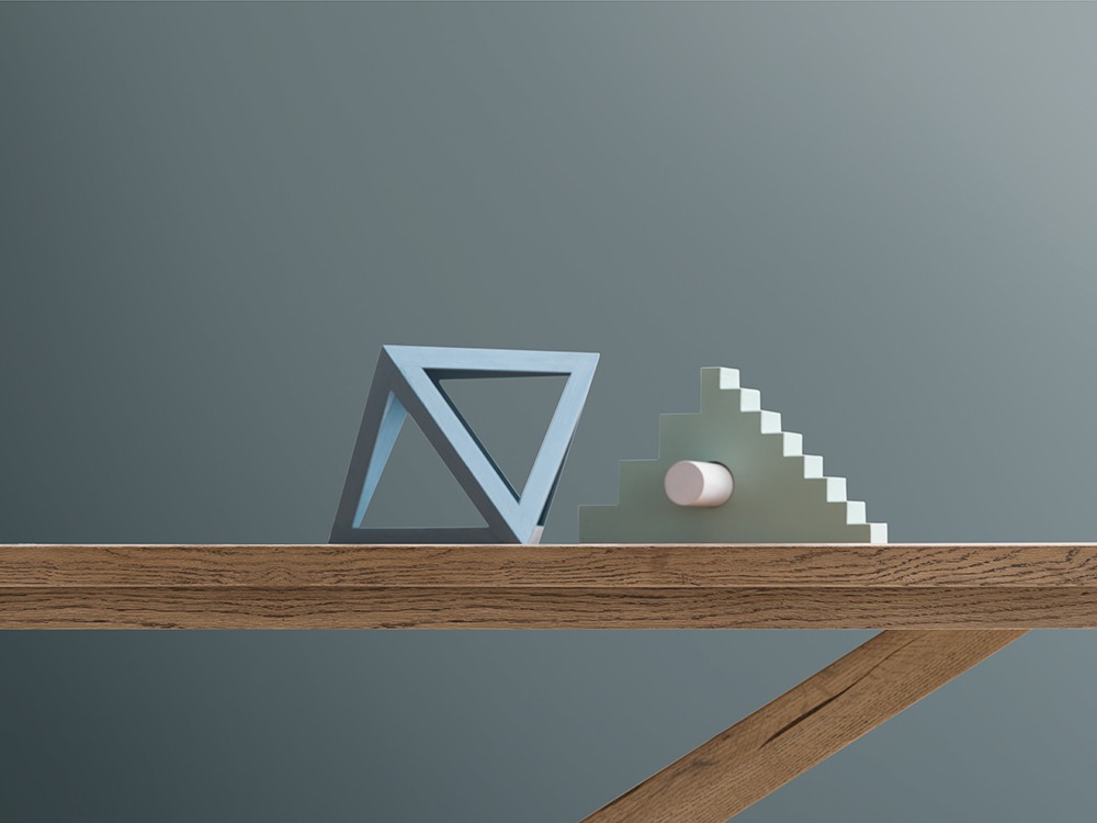 Mesa de roble matérico Castle Crossover Devina Nais - 6