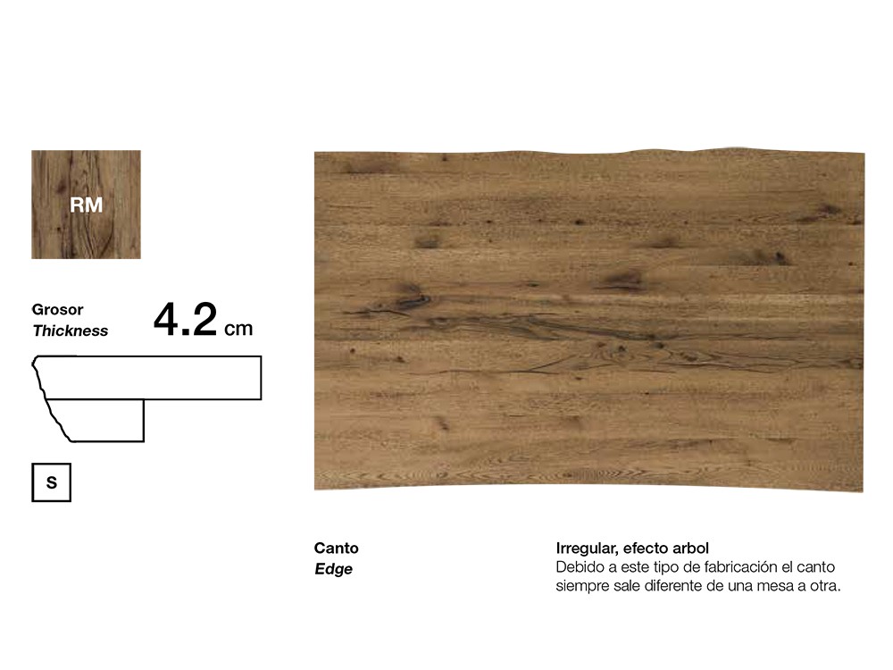Mesa de roble Mini 42 Line Crossover de Devina Nais - 3
