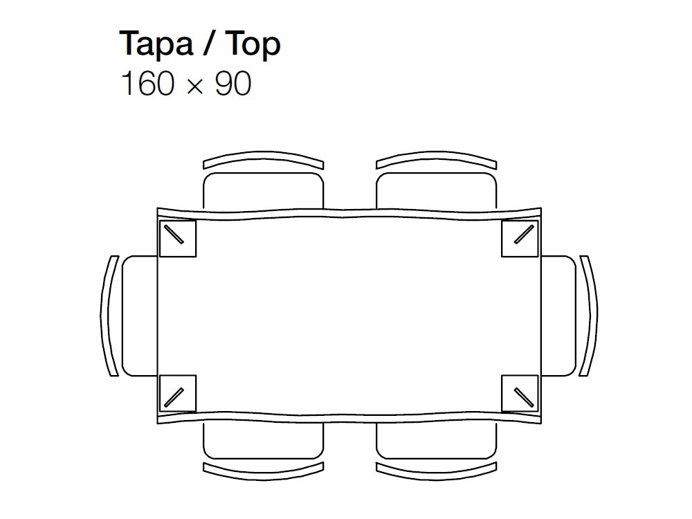 Mesa de roble Mini 42 Line Crossover de Devina Nais - 6