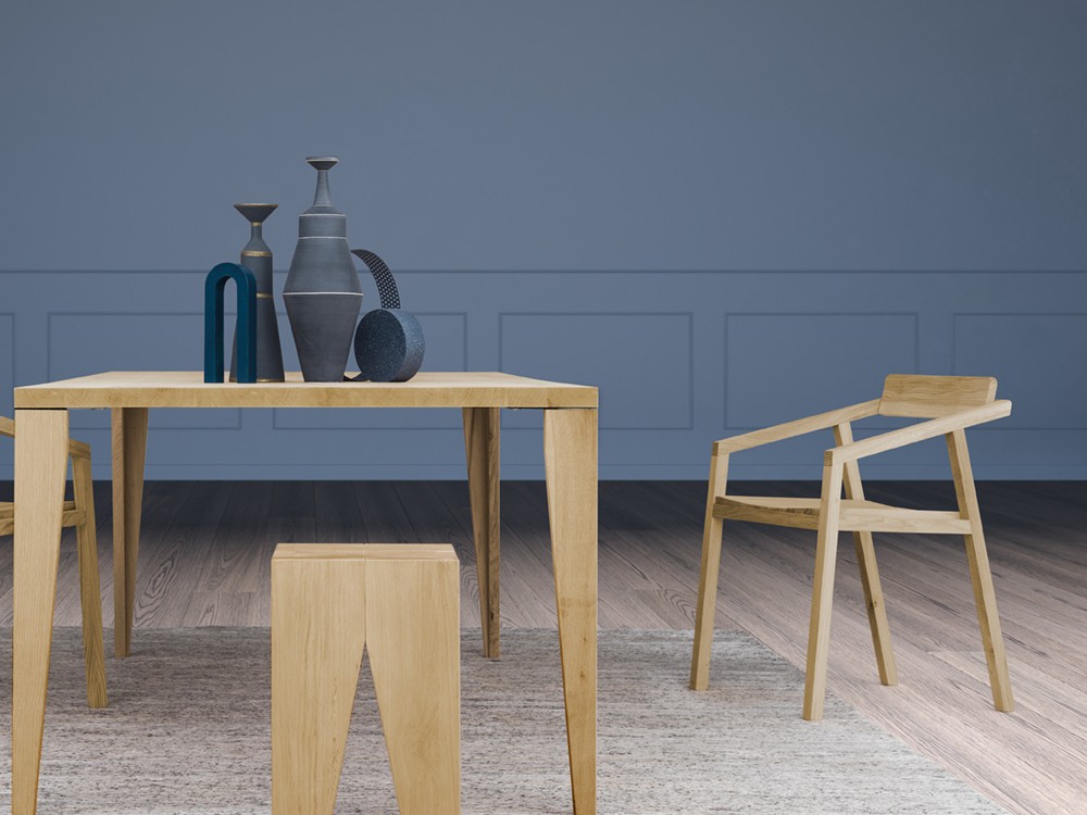 Silla de madera maciza Hunt Devina Nais - 2