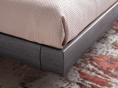 Cama suspendida con cabezal Zen Elegance en madera de Roble matérico Devina Nais - 3