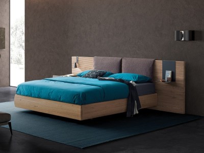 Cama con cabezal con cojines Zen Bold Notte con arcón Devina Nais - 1