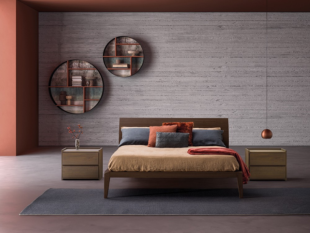 Mesita de noche de Roble matérico Groove Notte de Devina Nais - 5