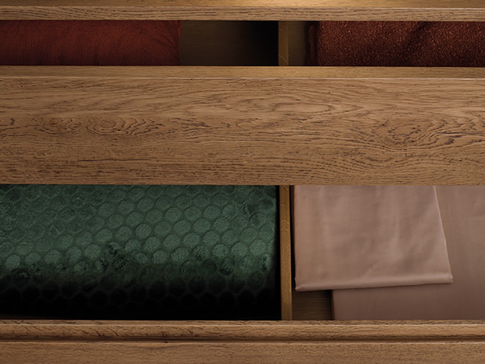 Cajonera de roble matérico Groove notte de Devina Nais - 3