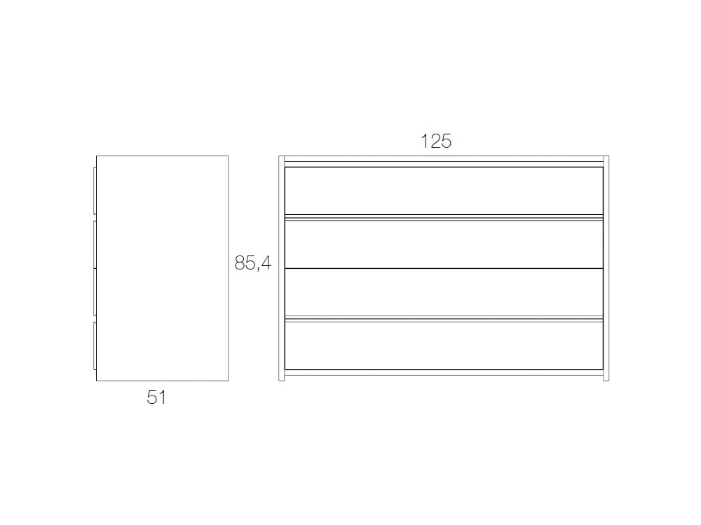 Cajonera de roble matérico Groove notte de Devina Nais - 4
