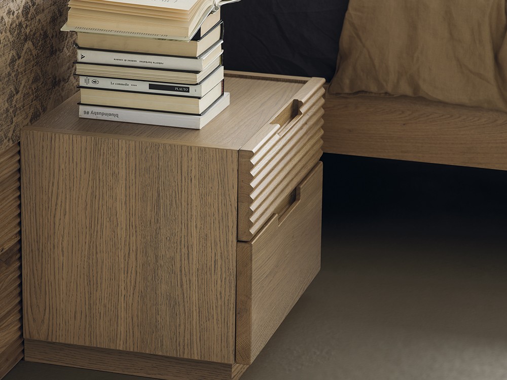 Mesita de noche de roble Zero.16 notte Devina Nais - 2