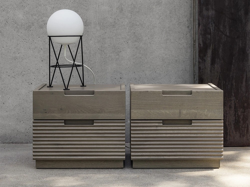 Mesita de noche de roble Zero.16 notte Devina Nais - 3