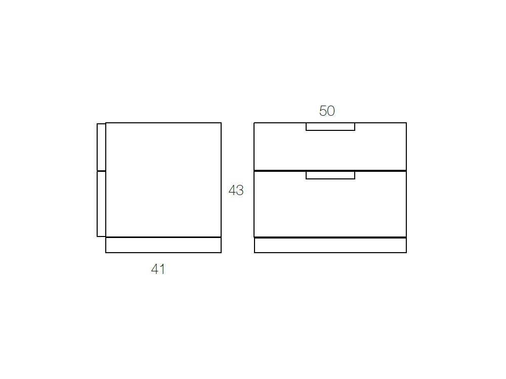 Mesita de noche de roble Zero.16 notte Devina Nais - 4