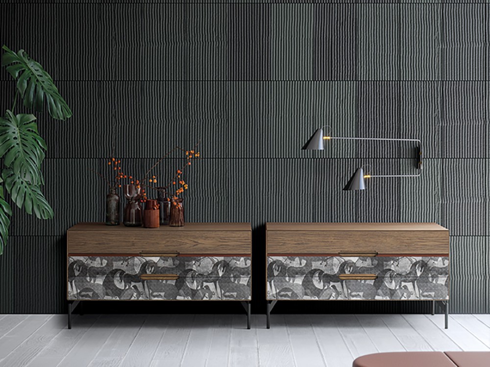 Cómoda de roble Icon's MD104 notte Devina Nais - 1