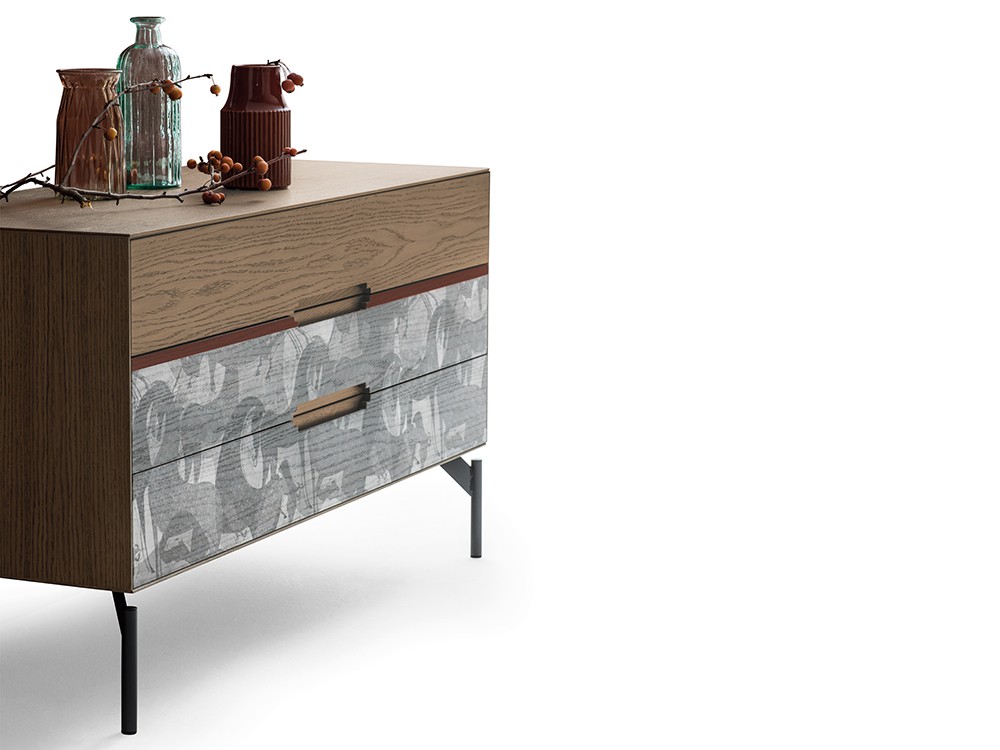 Cómoda de roble Icon's MD104 notte Devina Nais - 4