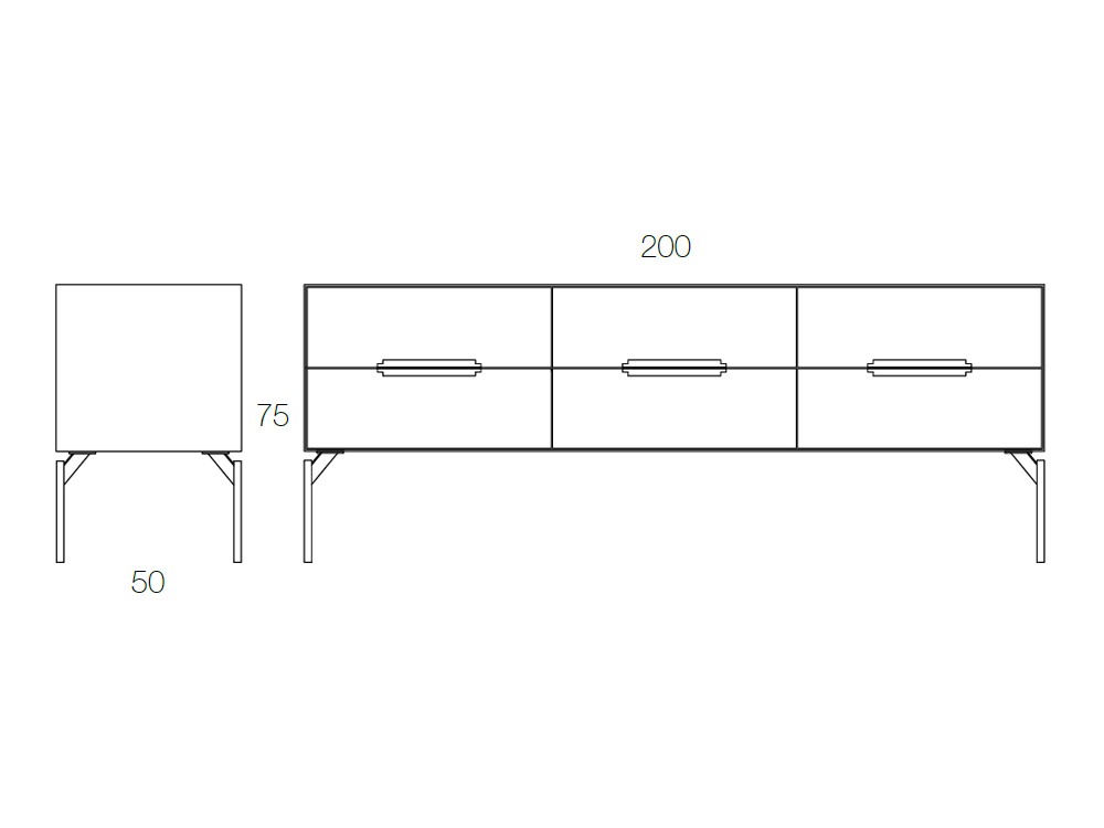 Cómoda de roble Icon's MD102 notte Devina Nais - 4