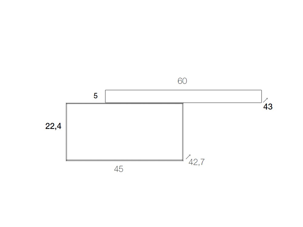 Mesita de noche suspendida de roble Fly notte Devina Nais - 3